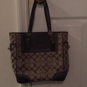Brown coach purse